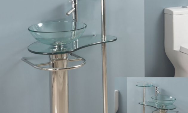 29 Inch Wall Mounted Single Chrome Metal Pedestal Bathroom Vanity intended for dimensions 900 X 900