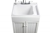 Abs White Freestanding Composite Utility Sink With Drain And Faucet with dimensions 900 X 900