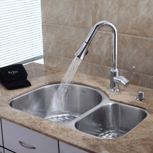 Afa Stainless 33 Kitchen Sink And Pull Down Faucet Combo Podsitter regarding sizing 1024 X 1024