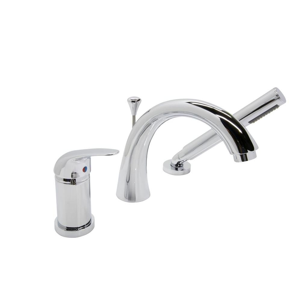 Anzzi Den Series Single Handle Deck Mount Roman Tub Faucet With pertaining to measurements 1000 X 1000
