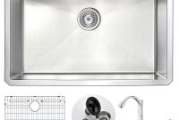 Anzzi Vanguard Undermount Stainless Steel 30 In 0 Hole Kitchen Sink throughout size 1000 X 1000