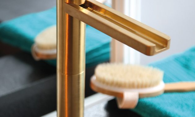 Aqua Brushed Gold Luxury Bathroom Faucet regarding measurements 1000 X 1000