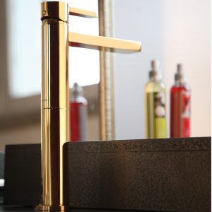 Aqua Polished Gold Modern Bathroom Faucet with regard to sizing 1000 X 1000