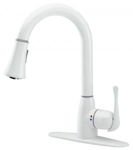 Aqualife Elite White Kitchen Faucet With Pullout Spray Bargain Outlet inside dimensions 900 X 1016