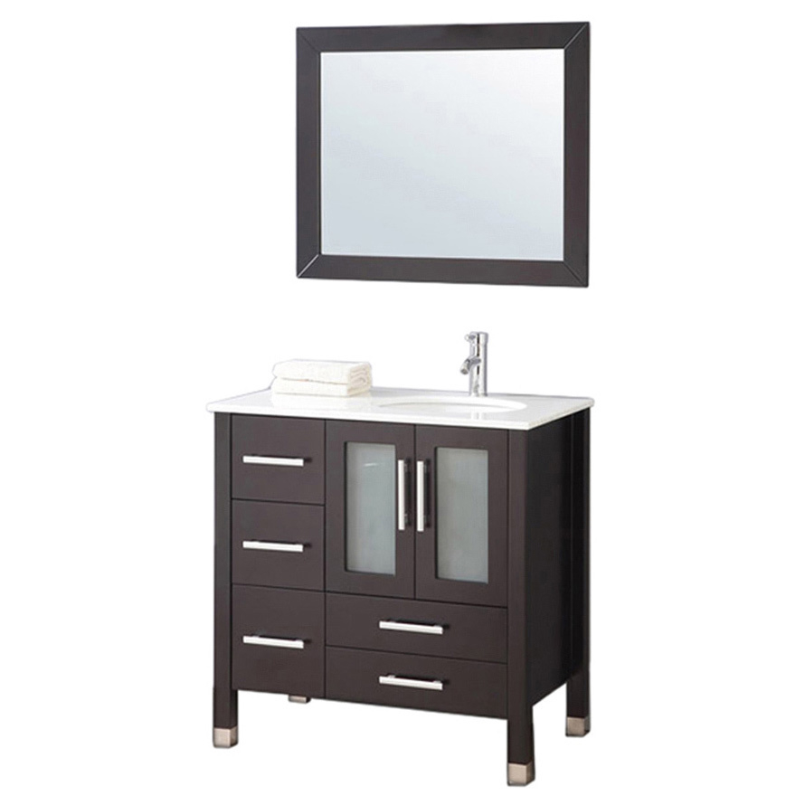 Awad 36 Inch Single Sink Bathroom Vanity Set Right Side With Free throughout measurements 890 X 890