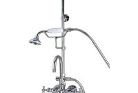 Barclay Products 3 Handle Claw Foot Tub Faucet With Hand Shower And with dimensions 1000 X 1000