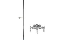 Barclay Products Porcelain Lever 3 Handle Claw Foot Tub Faucet With in measurements 1000 X 1000