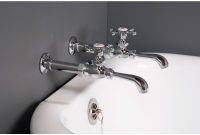 Bathroom Wall Mount Clawfoot Tub Faucet With Holder High Flow Singles intended for dimensions 1000 X 1000