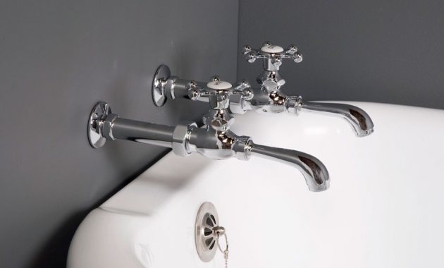 Bathroom Wall Mount Clawfoot Tub Faucet With Holder High Flow Singles pertaining to proportions 1000 X 1000