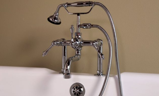 Bathtub Faucet With Handheld Shower Amazing Strom Deck Mount inside proportions 1000 X 1000