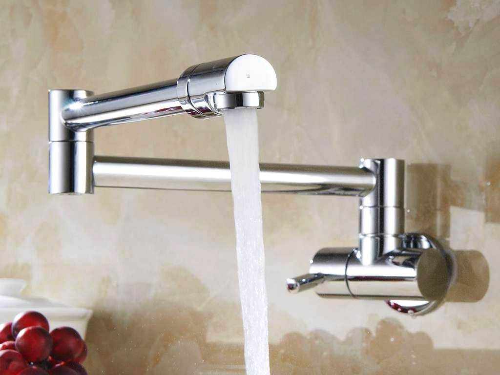 kitchen faucet that comes out of wall