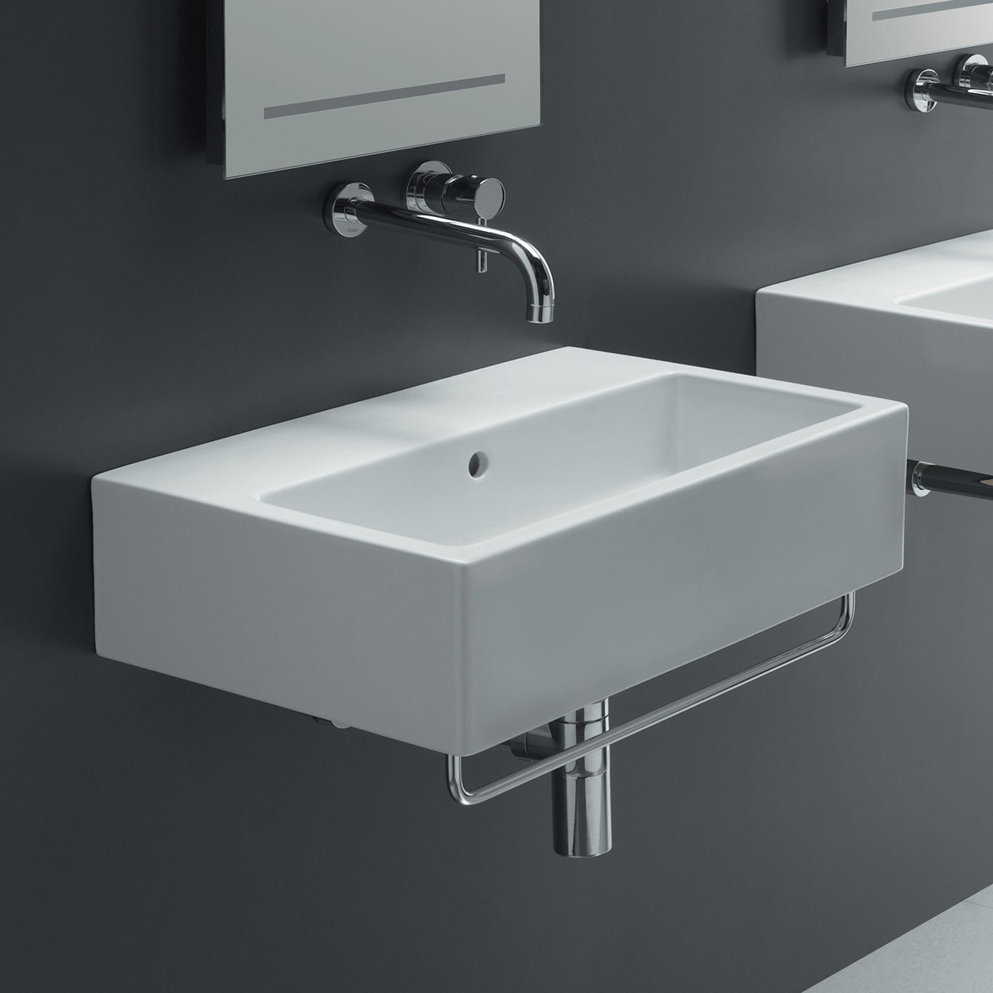 Bissonnet 20150 St Area Boutique Ice 60 Wall Mount Bathroom Sink inside size 1400 X 1400