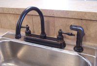 Black Bronze Kitchen Faucets With Stainless Steel Sink In The throughout proportions 1024 X 768