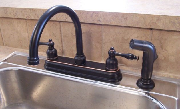 Black Bronze Kitchen Faucets With Stainless Steel Sink In The throughout proportions 1024 X 768