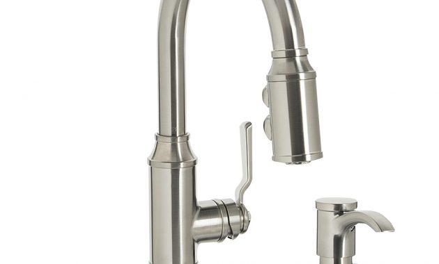 Breckenridge Retractable Kitchen Faucet Kitchen Faucets Canac regarding proportions 1000 X 1000
