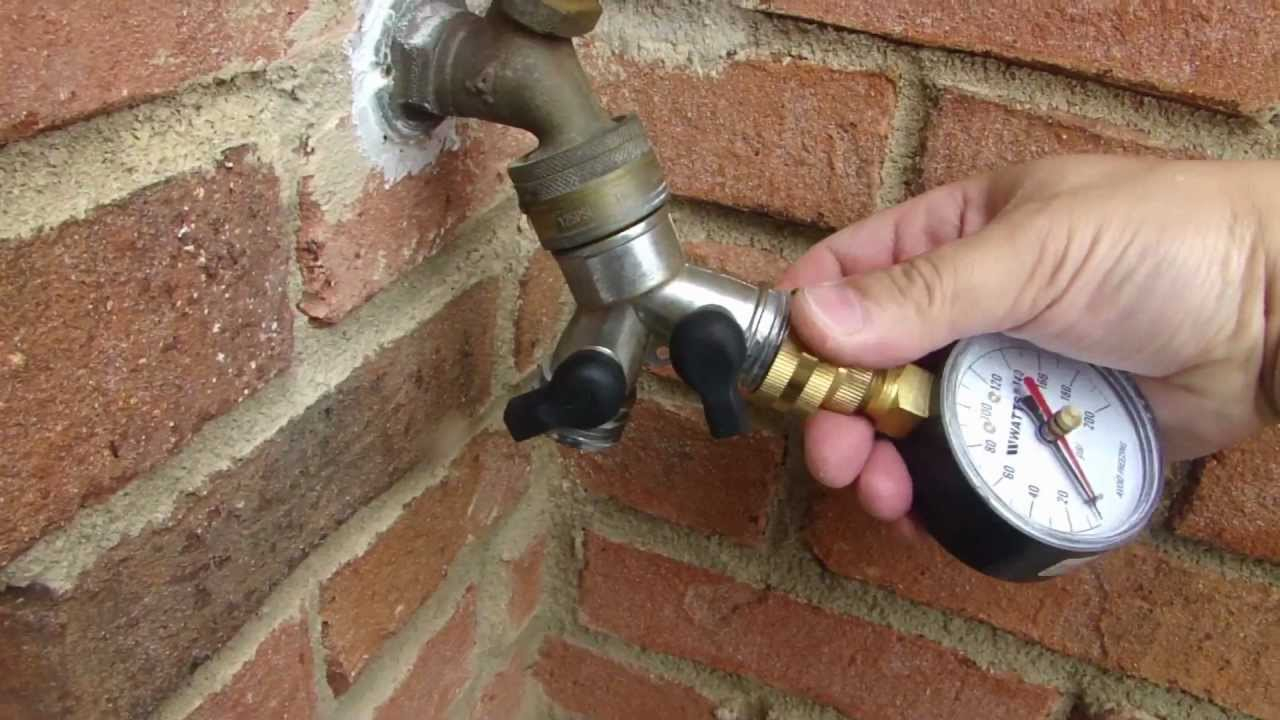 Check Water Pressure On Spigot Faucet And Installing Water Pressure for measurements 1280 X 720