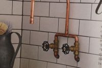 Copper Pipe Faucet Basement Bath House St in dimensions 1610 X 2185