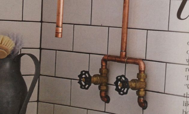 Copper Pipe Faucet Basement Bath House St in dimensions 1610 X 2185