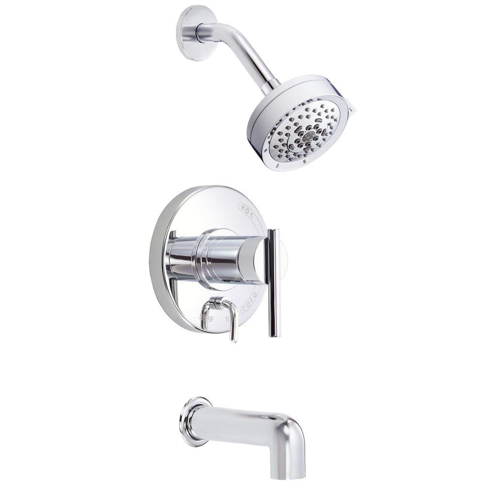 Danze Parma 1 Handle Pressure Balance Tub And Shower Faucet Trim Kit for measurements 1000 X 1000