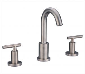 Dawn 3 Hole 2 Handle Widespread Lavatory Faucet Brushed Nickel intended for proportions 3501 X 3046