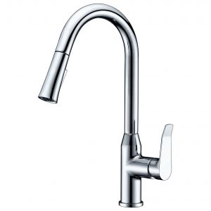 Dawn Usa Chrome Grey Single Lever Pull Down Spray Kitchen Faucet regarding proportions 1752 X 1752