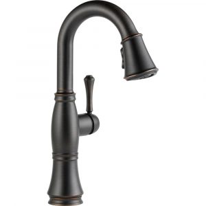 Delta Cassidy Single Handle Pull Down Sprayer Bar Faucet In Venetian with regard to dimensions 1000 X 1000