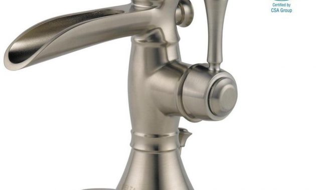 Delta Cassidy Single Hole Single Handle Open Channel Spout Bathroom regarding size 1000 X 1000