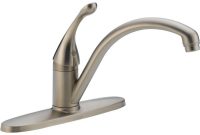 Delta Collins Lever Single Handle Kitchen Faucet In Stainless Steel pertaining to size 1000 X 1000