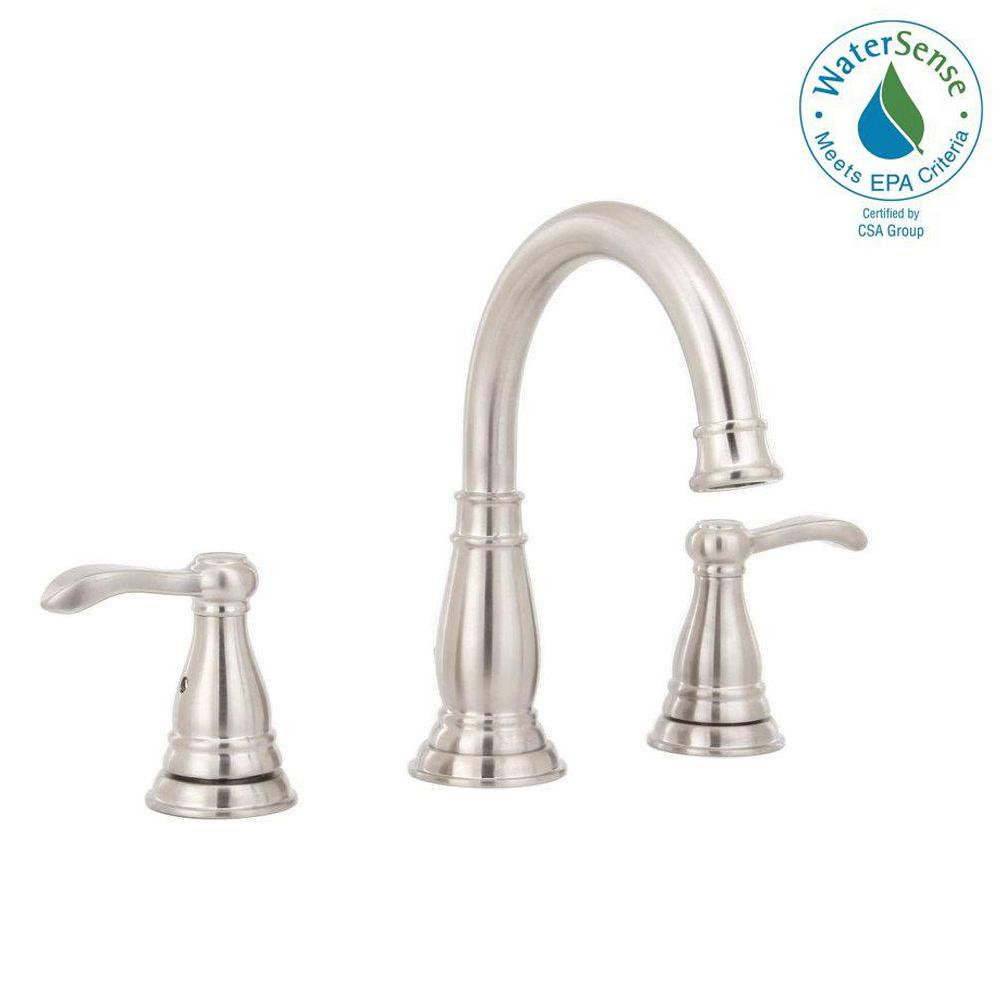 Delta Porter 8 In Widespread 2 Handle Bathroom Faucet In Brushed pertaining to proportions 1000 X 1000
