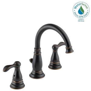 Delta Porter 8 In Widespread 2 Handle Bathroom Faucet In Oil Rubbed throughout sizing 1000 X 1000