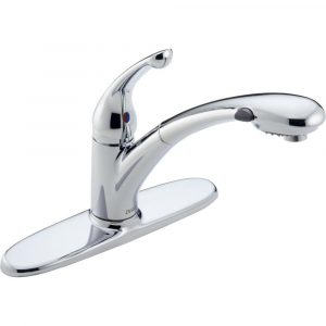 Delta Signature Single Handle Pull Out Sprayer Kitchen Faucet With for proportions 1000 X 1000