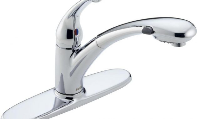 Delta Signature Single Handle Pull Out Sprayer Kitchen Faucet With for proportions 1000 X 1000