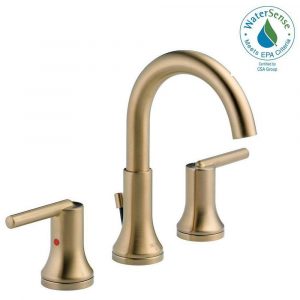 Delta Trinsic 8 In Widespread 2 Handle Bathroom Faucet With Metal pertaining to proportions 1000 X 1000