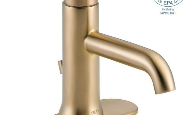 Delta Trinsic Single Hole Single Handle Bathroom Faucet With Metal pertaining to proportions 1000 X 1000