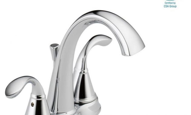 Delta Zella 4 In Centerset 2 Handle Bathroom Faucet In Chrome with measurements 1000 X 1000