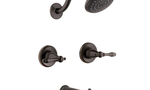Design House Oakmont 2 Handle 1 Spray Tub And Shower Faucet In Oil intended for size 1000 X 1000