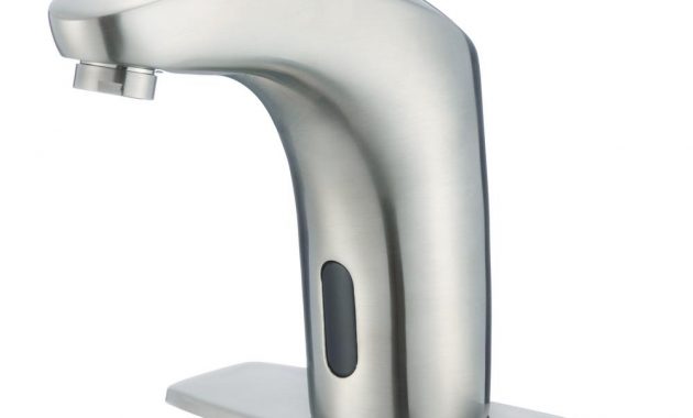 Dyconn Nelson Battery Powered Single Hole Touchless Bathroom Faucet intended for size 1000 X 1000