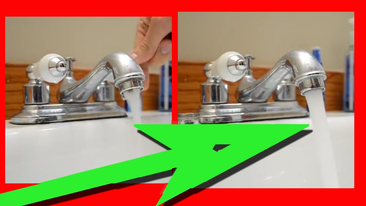 Easy Fix For Low Water Pressure In Kitchen Sink Or Bathroom Sink with proportions 1280 X 720