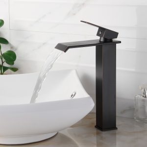 Elite 8816orb Oil Rubbed Bronze Watefall Design Single Lever Vessel intended for measurements 1600 X 1600