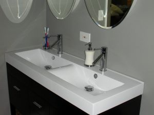 Engaging Double Trough Bathroom Sink 10 Koehler Brockway Tile Bathe inside proportions 1024 X 768