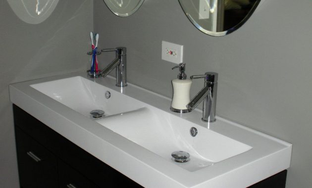 Engaging Double Trough Bathroom Sink 10 Koehler Brockway Tile Bathe inside proportions 1024 X 768