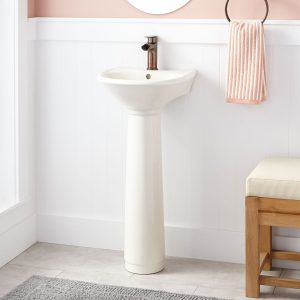 Farnham Porcelain Mini Pedestal Sink Bathroom intended for size 1500 X 1500