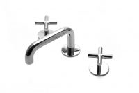 Flyte Low Profile Three Hole Deck Mounted Lavatory Faucet With Metal in size 1024 X 1024