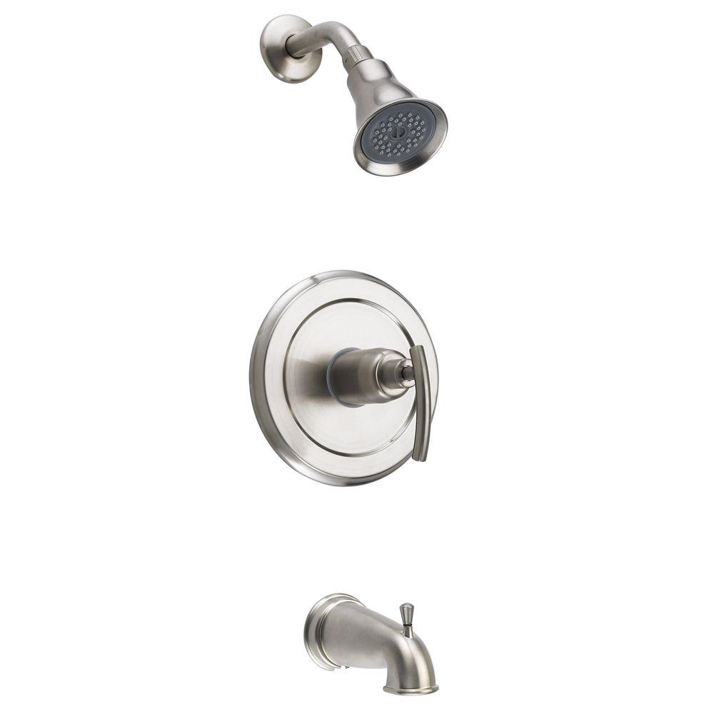 Fontaine Vincennes 1 Handle 1 Spray Tub And Shower Faucet In Brushed with regard to proportions 1000 X 1000