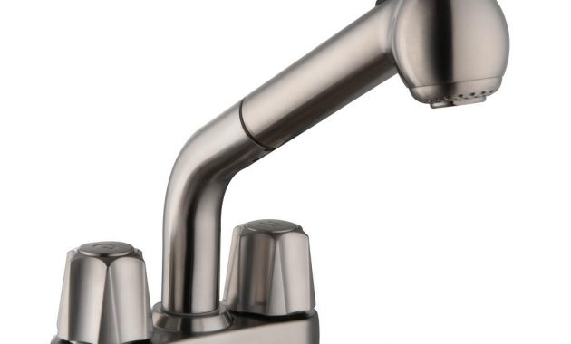 Glacier Bay 4 In 2 Handle Centerset Pull Out Laundry Faucet In with regard to sizing 1000 X 1000