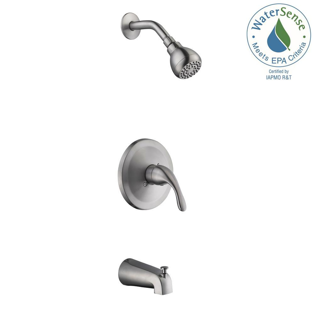 Glacier Bay Builders 1 Handle 1 Spray Tub And Shower Faucet In throughout sizing 1000 X 1000