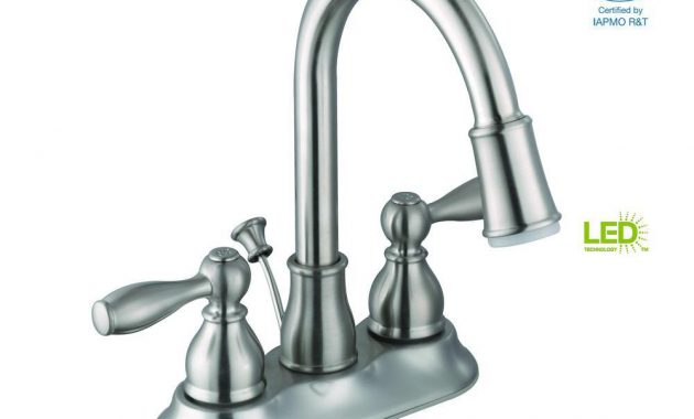 Glacier Bay Mandouri 4 In Centerset 2 Handle Led Bathroom Faucet In for size 1000 X 1000