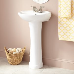 Gretchen Porcelain Pedestal Sink Bathroom intended for measurements 1500 X 1500