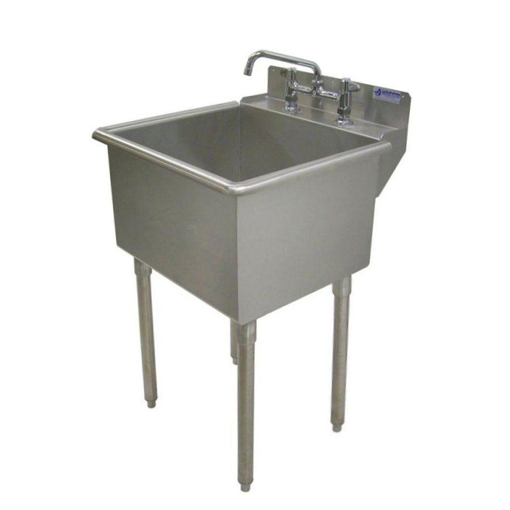 Griffin Products Lt Series 24x24 Stainless Steel Freestanding 2 Hole with regard to measurements 1000 X 1000