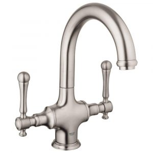 Grohe Bridgeford 2 Handle Bar Faucet In Brushed Nickel 31055en0 inside measurements 1000 X 1000